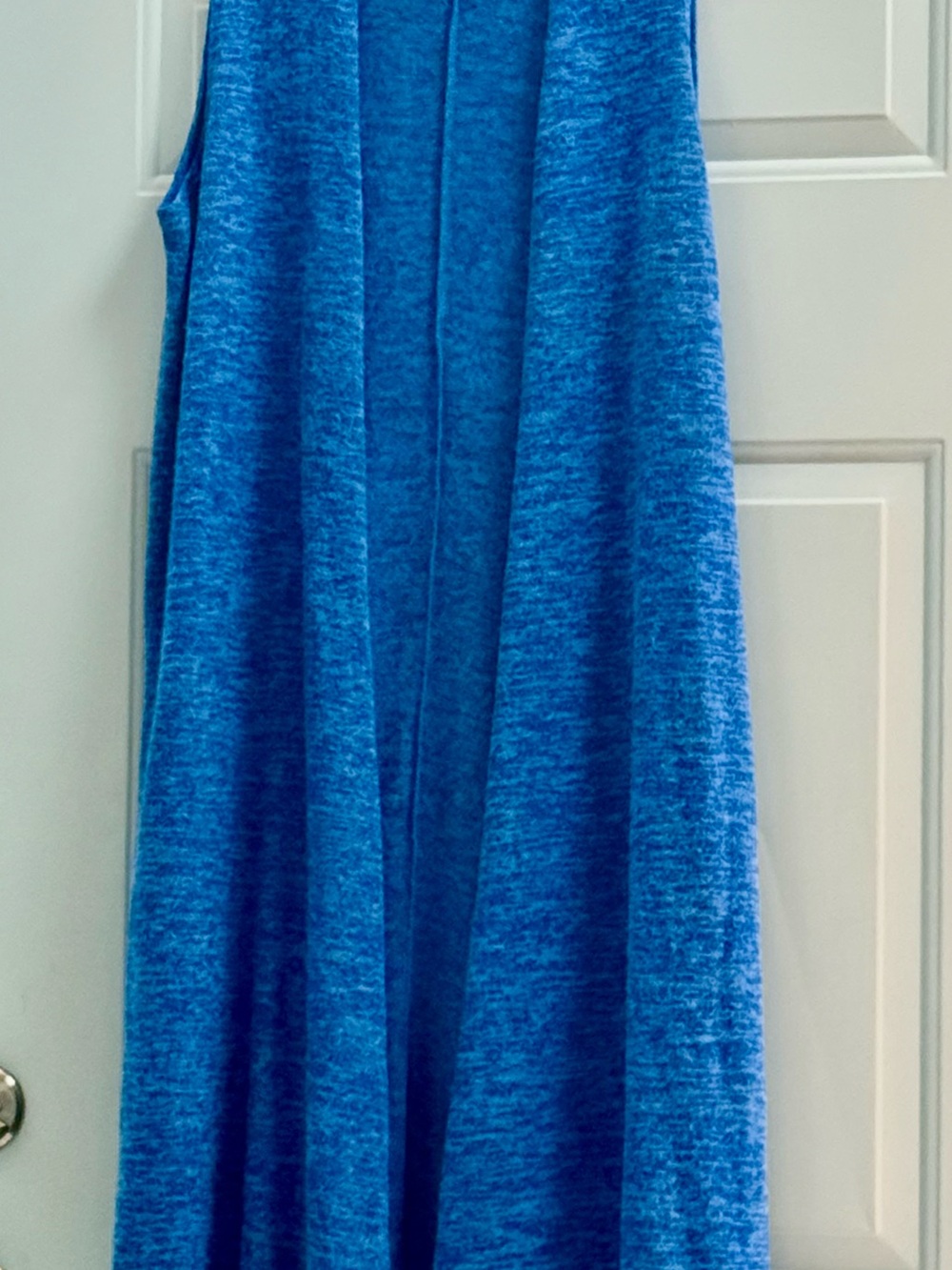 LuLaRoe Blue Marled Maxi Knit Duster/Vest size medium